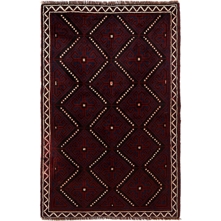 Traditional Baloch Rug 3' 0" x 4' 10" ft / 92 x 147 cm - No. R22856