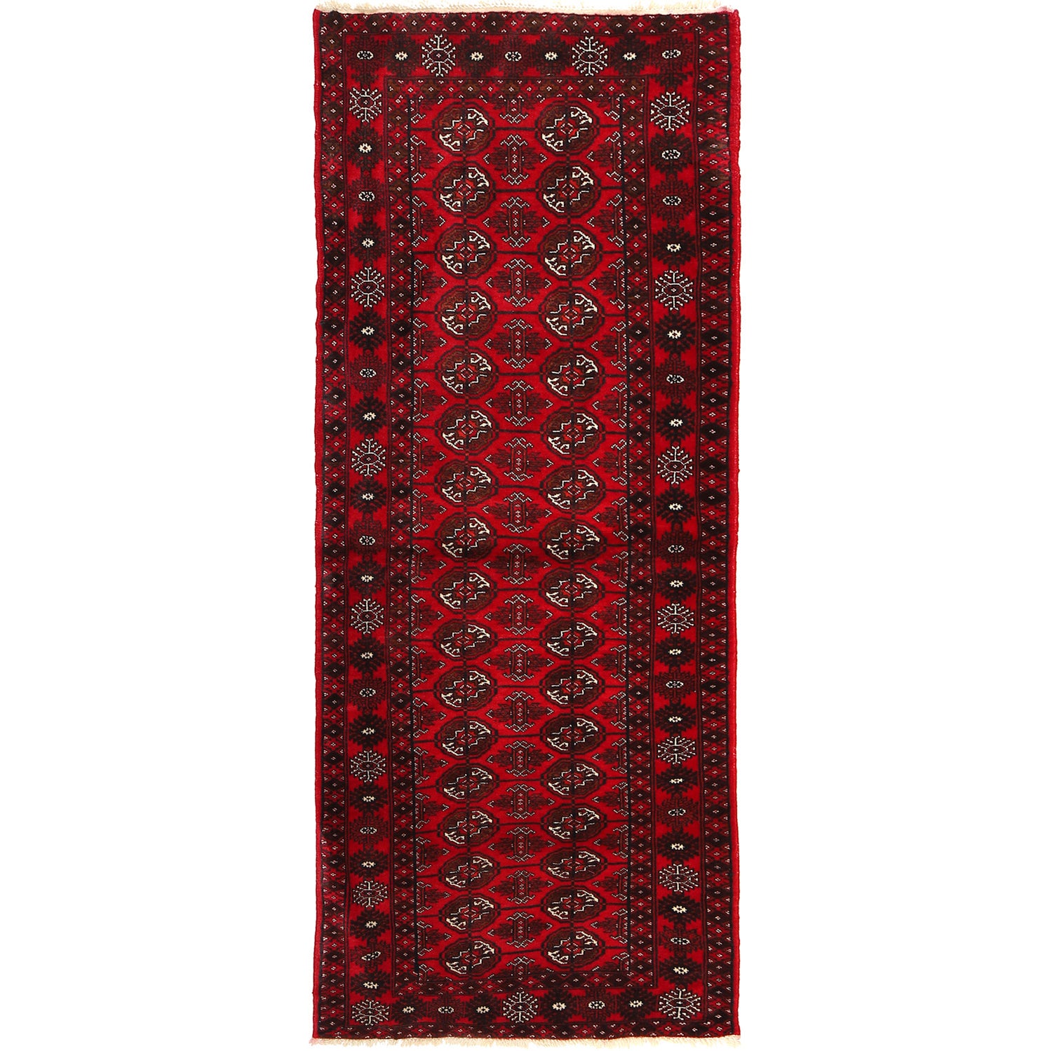 Oriental Bokhara Runner Rug 2' 6" x 6' 4" ft / 77 x 194 cm - No. R23734