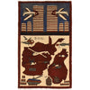 Handmade Afghan War Area Rug 2' 7" x 4' 3" ft / 80 x 129 cm - No. R23768