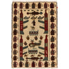 Afghan War Rug 2' 0" x 3' 0" ft / 62 x 92 cm - No. R23771