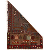 Brown War Rug 2' 0" x 2' 10" ft / 62 x 86 cm - No. R23798