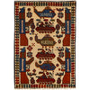 Afghan War Rug – Military Design 2' 0" x 3' 0" ft / 62 x 91 cm - No. R23801