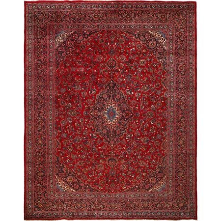 Persian Kashan Rug 9' 5" x 12' 8" ft / 288 x 385 cm - No. R24107