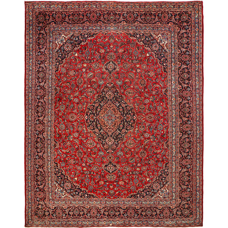 Persian Kashan Rug 9' 7" x 12' 6" ft / 292 x 382 cm - No. R24109