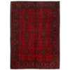 Red Color Afghan Area Rug 5' 0" x 6' 6" ft / 153 x 198 cm - No. R24177