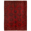 Red Color Afghan Area Rug 4' 10" x 6' 6" ft / 148 x 199 cm - No. R24192