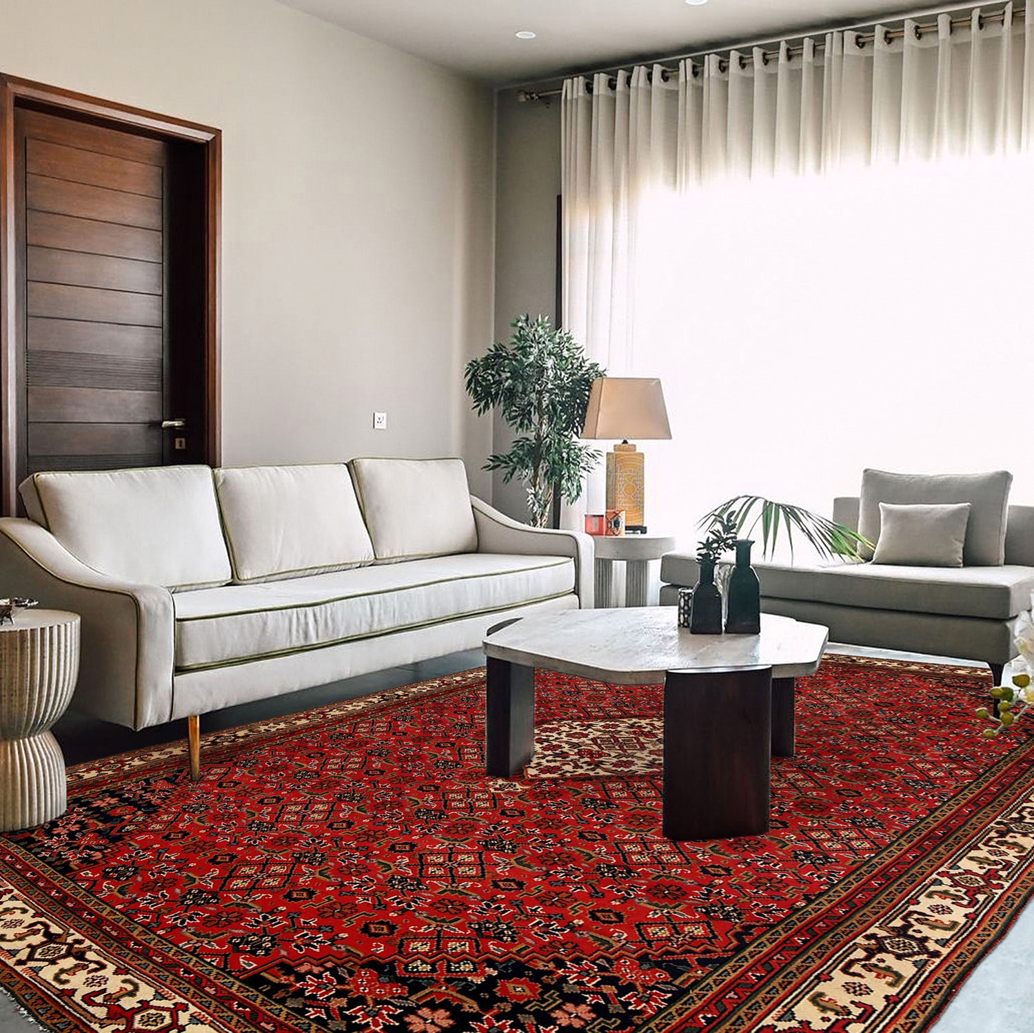 Persian Qashqai Rug 7' 5" x 10' 8" ft / 227 x 324 cm - No. R24264