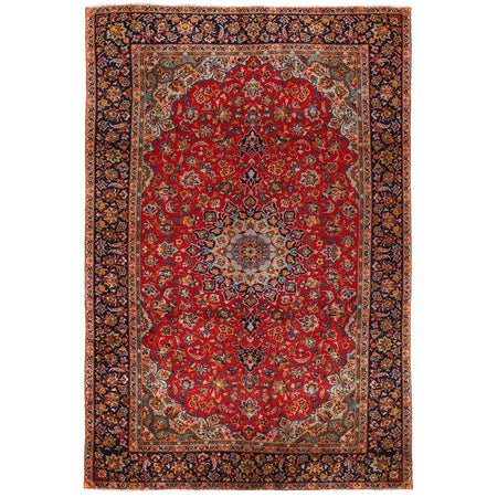 Persian Isfahan Carpet 7' 5" x 11' 2" ft / 225 x 340 cm - No. R24266