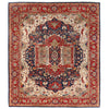 Handmade Persian Design Heriz Carpet 8' 0" x 9' 9" ft / 245 x 297 cm - No. R24270