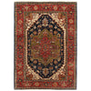 Hand Woven Heriz Design Carpet 3' 11" x 5' 9" ft / 120 x 174 cm - No. R24273