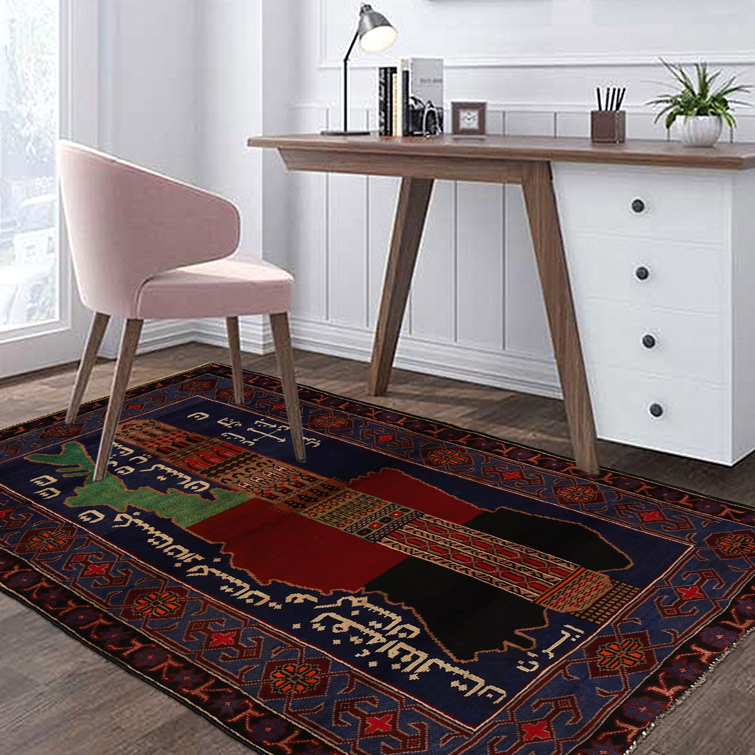 Baluch Short Rug 3' 7" x 6' 4" ft / 108 x 193 cm - No. R24765