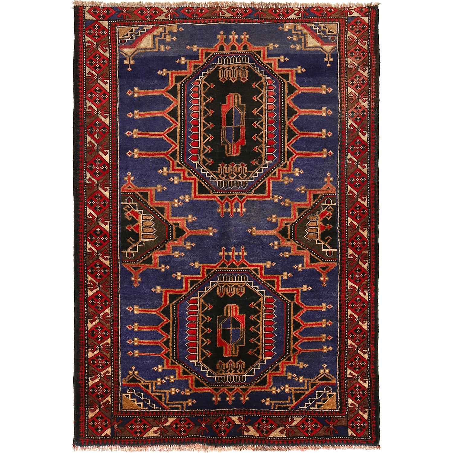 Baluch Short Rug 3' 10" x 5' 4" ft / 116 x 163 cm - No. R24766