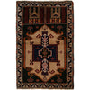 Muslim Prayer Rug 3' 0" x 4' 10" ft / 92 x 148 cm - R24908