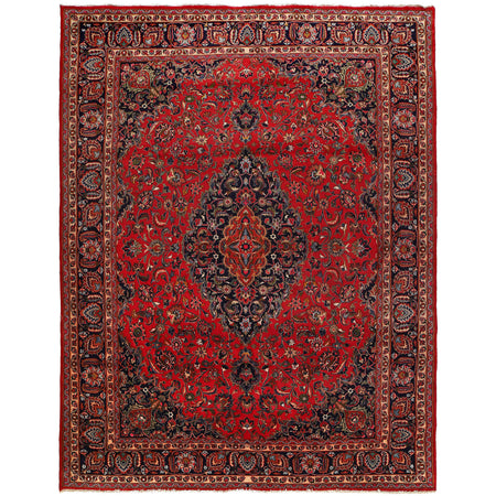 Persian Kashan Rug 9' 7" x 12' 10" ft / 293 x 390 cm - No. R25877