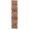 Hand Knotted Flatweave Kilim Runner 2' 1" x 9' 7" ft / 63 x292 cm - No. R26083