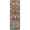 Hand Knotted Flatweave Kilim 2' 1" x 6' 4" ft / 63 x193 cm - No. R26089