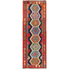 Hand Knotted Flatweave Kilim Runner 2' 0" x 6' 4" ft / 62 x193 cm - No. R26111