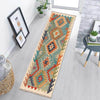 Handmade Turkish Design Wool Kilim Runner 2' 2" x 6' 7" ft / 65 x 201 cm - No. R26124