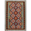 Hand Woven Wool Kelim 4' 4" x 6' 0" ft / 133 x 184 cm - No. P26247