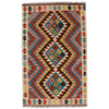 Handmade Afghan Vegetable Kilim 3' 3" x 5' 0" ft / 99 x 153 cm - No. R26277