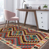 Handmade Afghan Vegetable Kilim 3' 3" x 5' 0" ft / 99 x 153 cm - No. R26277