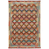 Hand Knotted Afghan Style Kilim 6' 8" x 9' 11" ft / 204 x 302 cm - No. R26308