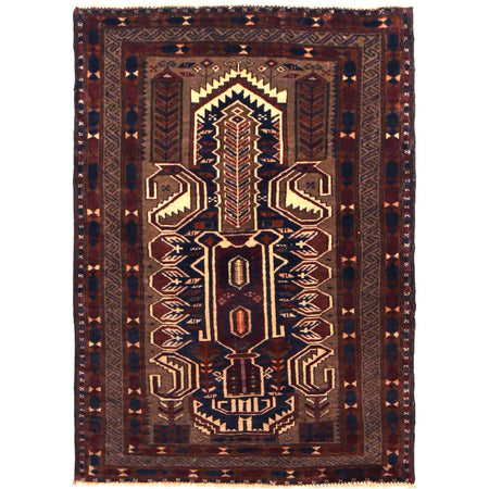 Islamic Prayer Carpet 2' 9" x 3' 10" ft / 83 x 116 cm - No. R36523