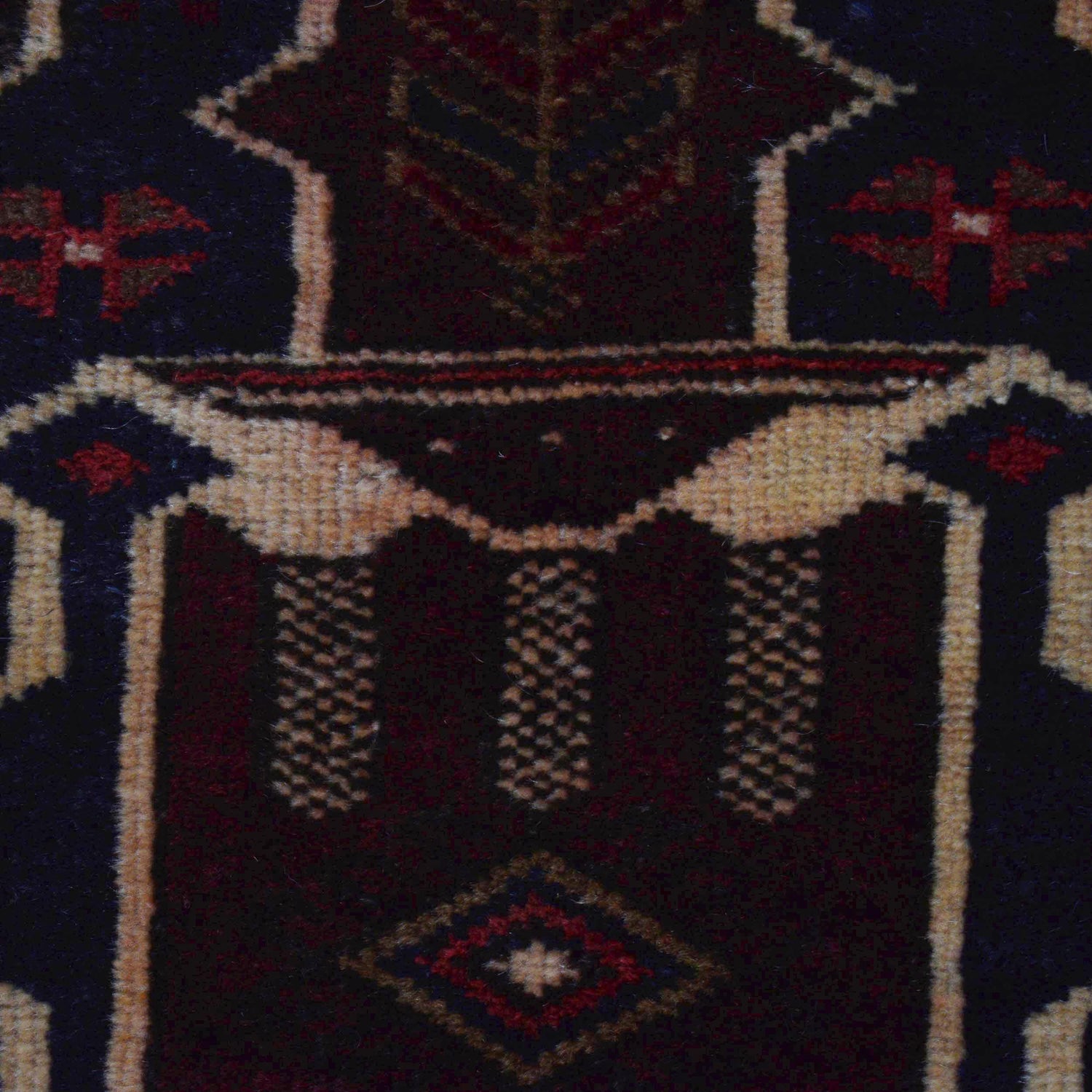 Hand Knotted Prayer Rug 2' 9" x 3' 10" ft / 83 x 118 cm - No. R36524