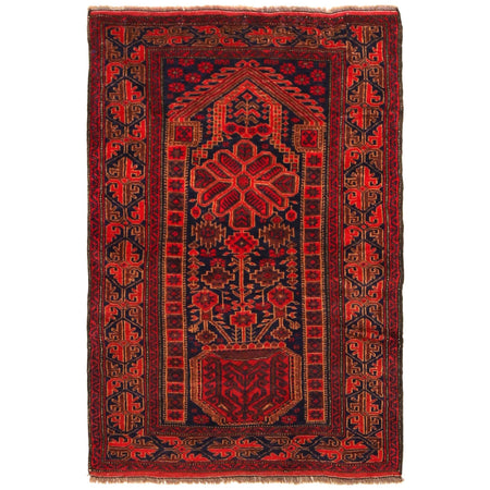 Traditional Baloch Rug 2' 10" x 4' 2" ft / 86 x 126 cm - No. R36525