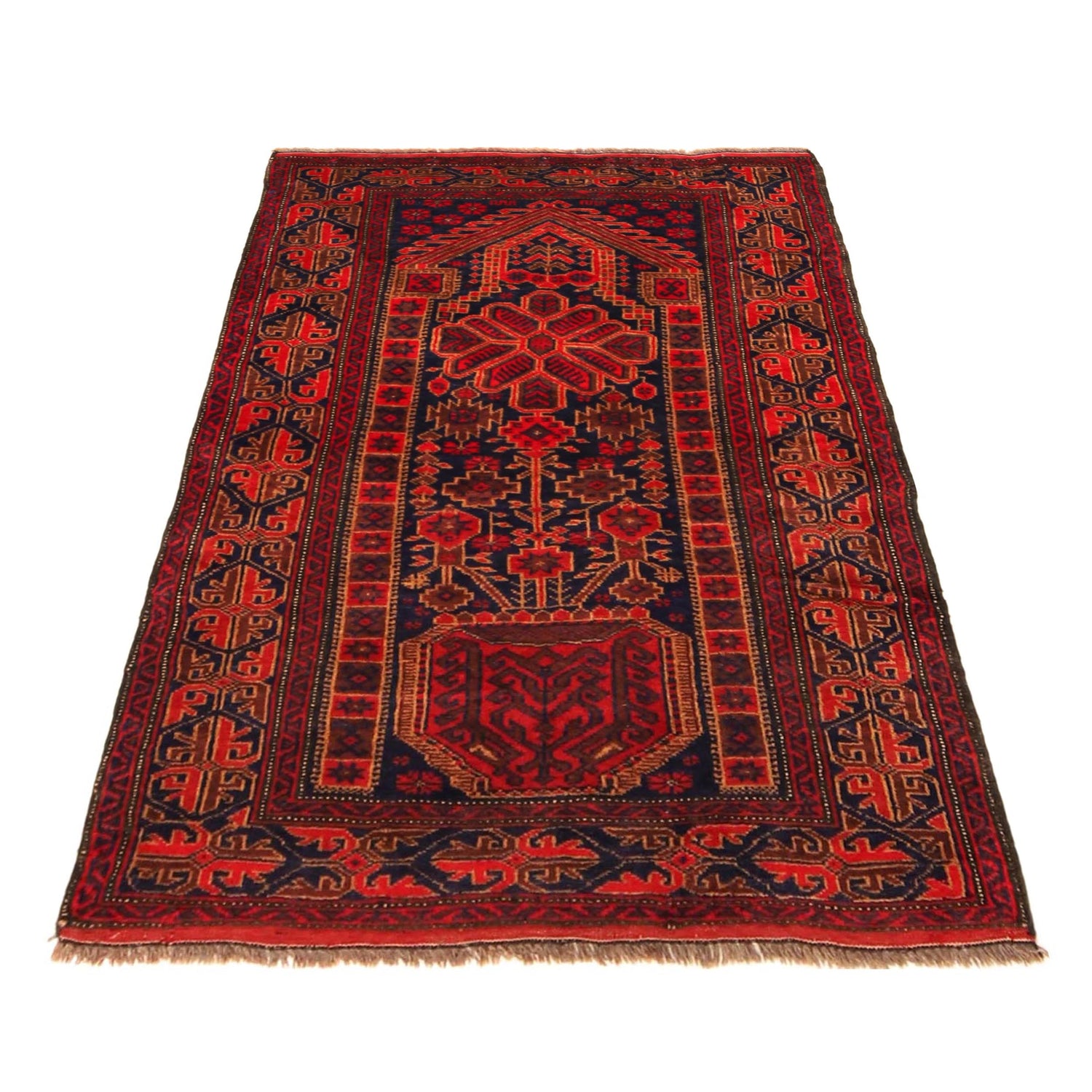 Traditional Baloch Rug 2' 10" x 4' 2" ft / 86 x 126 cm - No. R36525