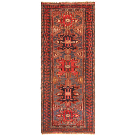 Handmade Barjista Kilim Runner Rug 2' 7" x 6' 6" ft / 78 x 197 cm - No. R36526