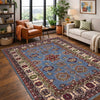 Blue Color Kazak Rug 4' 9" x 7' 10" ft / 146 x 239 cm - No. R37366