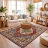Hand Woven Heriz Design Carpet 4' 11" x 7' 8" ft / 150 x 233 cm - No. R37370