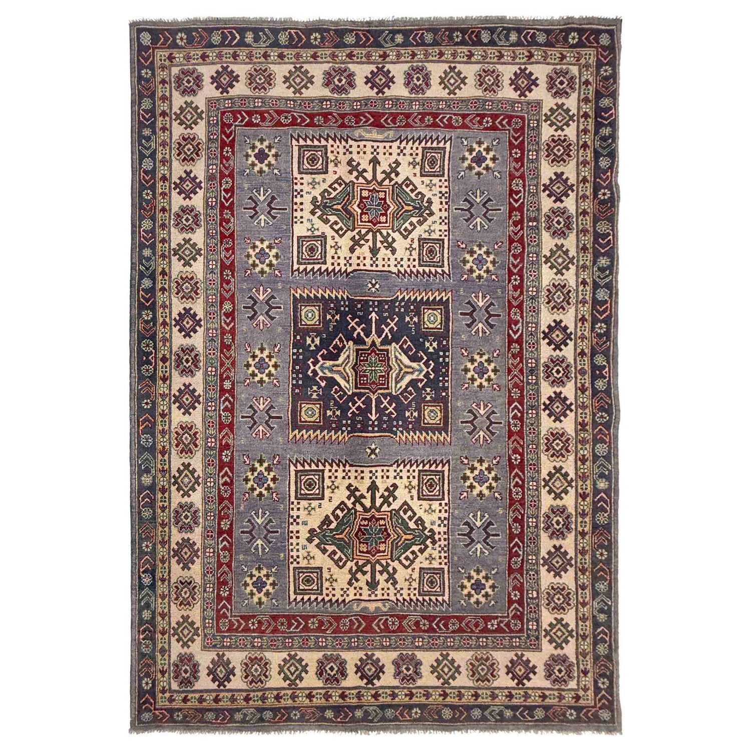 Hand knotted Kazak Rugs 5' 4" x 8' 4" ft / 162 x 255 cm - No. R37371
