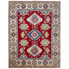 Hand Knotted Kazak Oriental Rug 5' 7" x 7' 10" ft / 169 x 238 cm - No. R37373