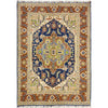 Hand Knotted Persian Heriz Area Rug 3' 11" x 5' 10" ft / 120 x 178 cm - No. R37376