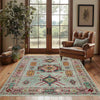 Hand knotted Kazak Carpet 4' 2" x 5' 8" ft / 126 x 173 cm - No. R37383