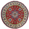 Hand Knotted Round Kazak Oriental Rug 4' 10" x 4' 11" ft / 148 x 150 cm - No. R37384