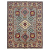 Hand Knotted Kazak Oriental Rug 4' 8" x 6' 5" ft / 141 x 195 cm - No. R37385