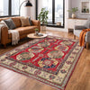 Oriental Kazak Rug 4' 0" x 5' 10" ft / 121 x 177 cm - No. R37386