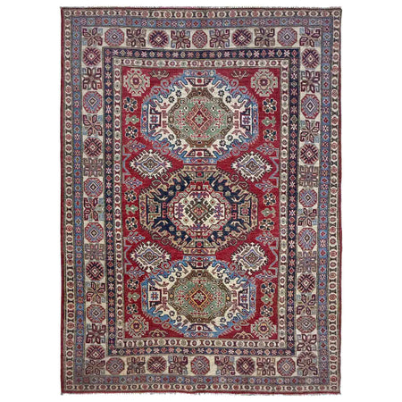 Hand knotted Kazak Carpet 4' 11" x 7' 3" ft / 151 x 220 cm - No. R37390