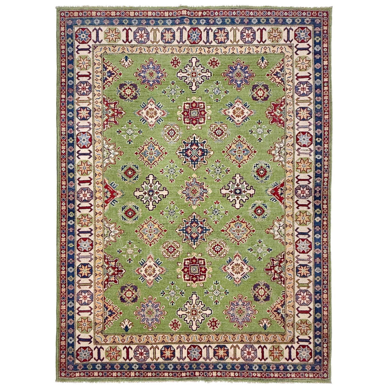 Hand knotted Kazak Rugs 5' 7" x 8' 0" ft / 169 x 244 cm - No. R37393