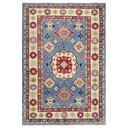 Oriental Kazak Rug 3' 8" x 5' 11" ft / 113 x 180 cm - No. R37396