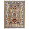 Hand Knotted Kazak Oriental Rug 4' 11" x 7' 1" ft / 150 x 217 cm - No. R37400
