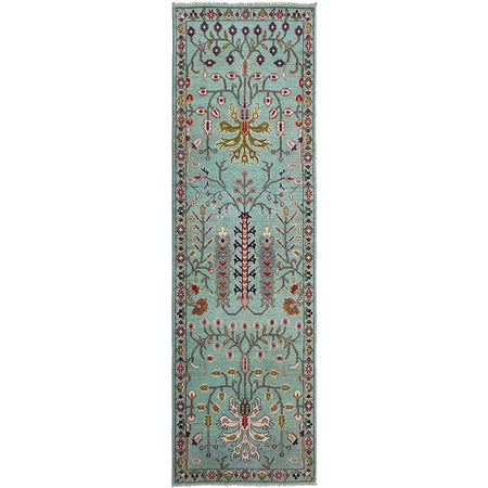 Hand knotted Contemporary Style Sultani Rug Runner 2' 11" x 9' 7" ft / 90 x 292 cm - No. R37405