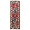 Hand Knotted Kazak Oriental Runner Rug 2' 0" x 6' 1" ft / 61 x 185 cm - No. R37412