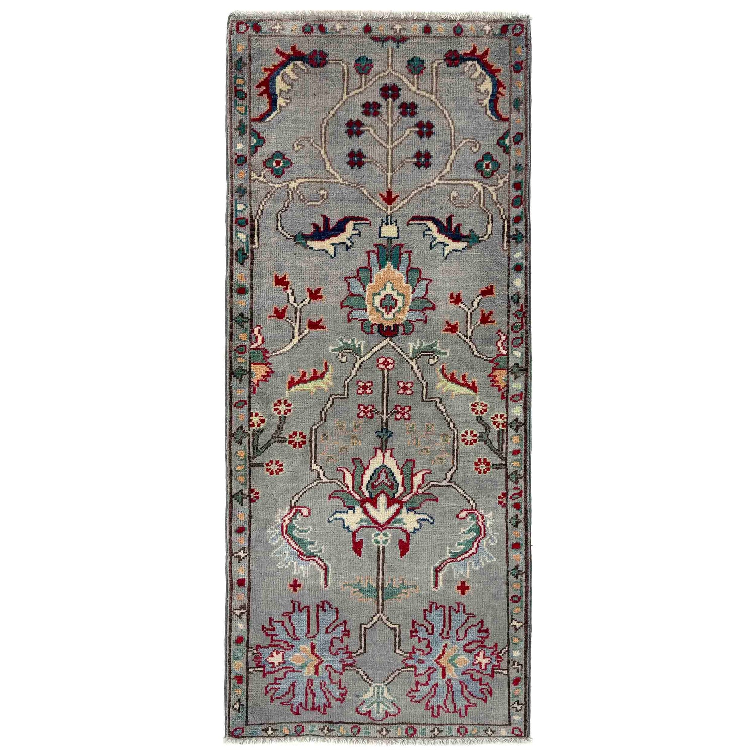 Handmade Sultani Area Rug Runner 2' 0" x 4' 10" ft / 60 x 148 cm - No. R37418