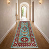 Blue Color Kazak Runner Rug 1' 10" x 5' 7" ft / 57 x 171 cm - No. R37419