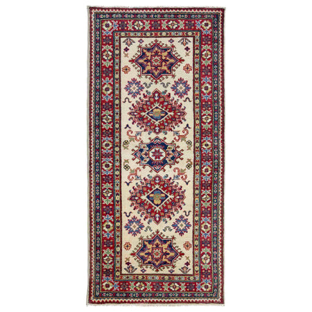 Handmade Kazak Area Runner Rug 2' 7" x 6' 9" ft / 80 x 205 cm - No. R37430