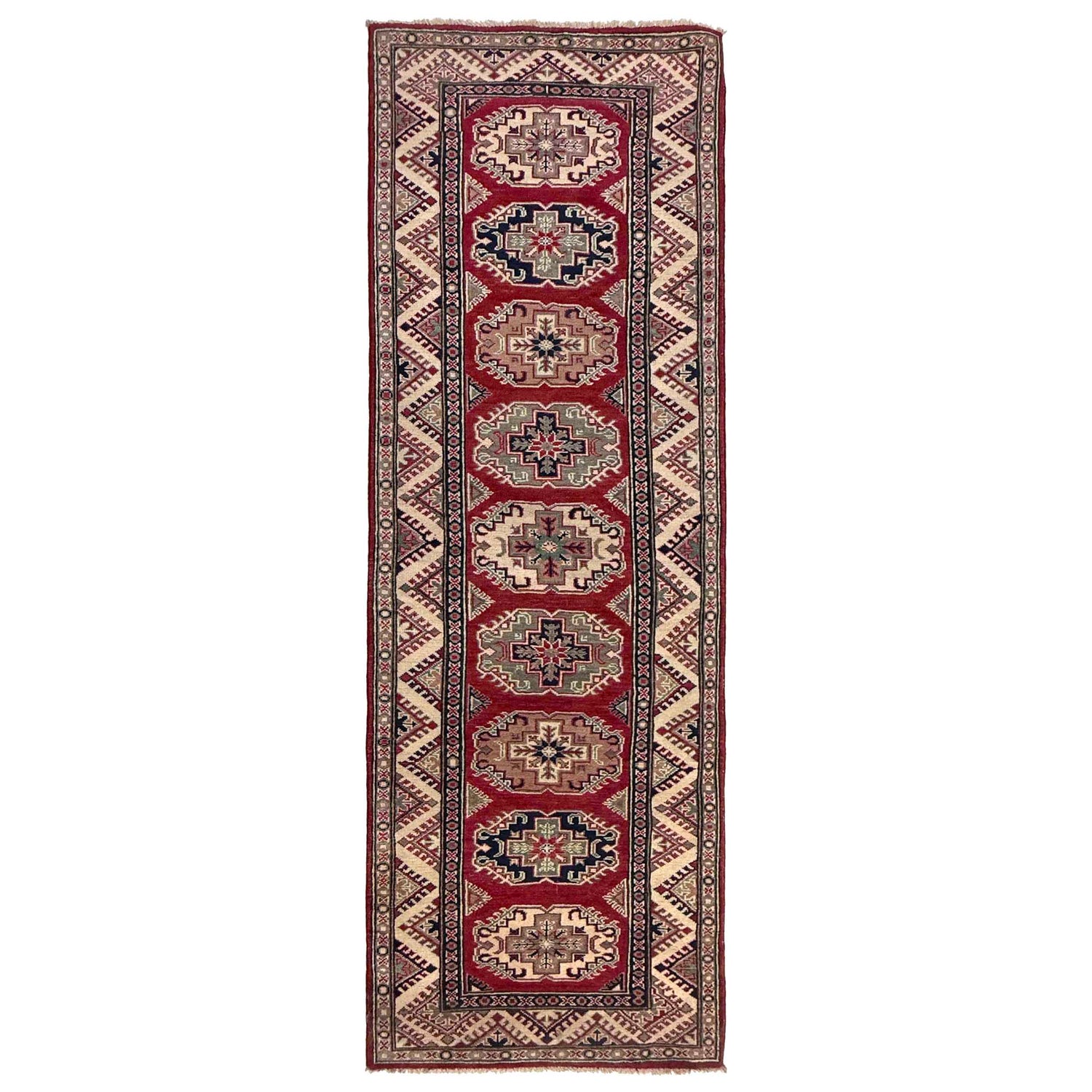 Hand knotted Kazak Runner Rugs 2' 9" x 9' 1" ft / 85 x 278 cm - No. R37432